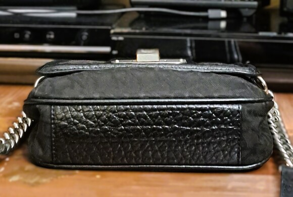 Authentic Donna Karan New York Monogram Genuine Leather Crossbody - Picture 3 of 5